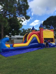 combo bounce house w/ xl slide