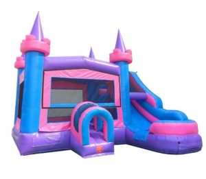 pink 7 in 1 combo bounce house